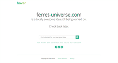 Desktop Screenshot of ferret-universe.com