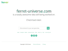 Tablet Screenshot of ferret-universe.com